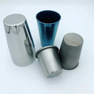 Pièces tirées profondes cylindrique en métal de fabrication d'OEM de pièces en métal